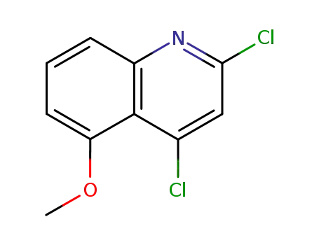 Molecular Structure of 55934-21-9 (Quinoline, 2,4-dichloro-5-methoxy-)