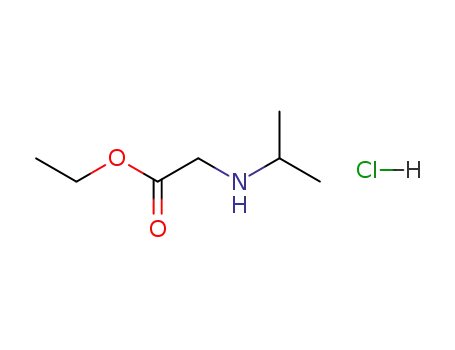 Molecular Structure of 3183-23-1 (N-ISOPROPYL-AMINO-ACETIC ACID ETHYL ESTER HCL)