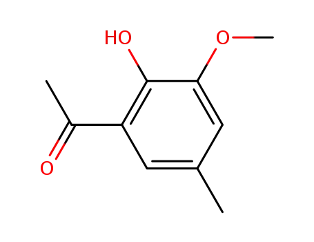 Molecular Structure of 7452-85-9 (1-(2-HYDROXY-3-METHOXY-5-METHYLPHENYL)ETHANONE)