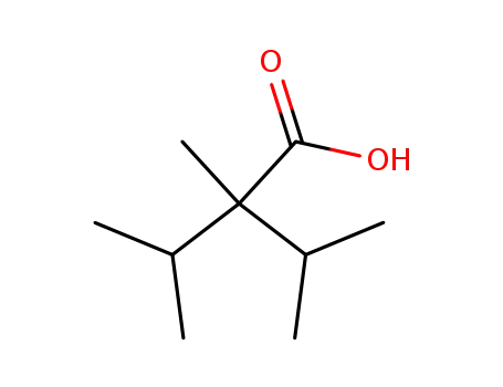 Molecular Structure of 23119-04-2 (2,3-dimethyl-2-propan-2-yl-butanoic acid)