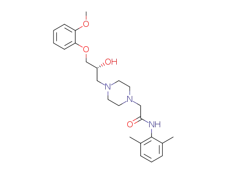 Molecular Structure of 142387-99-3 (Ranolazine)