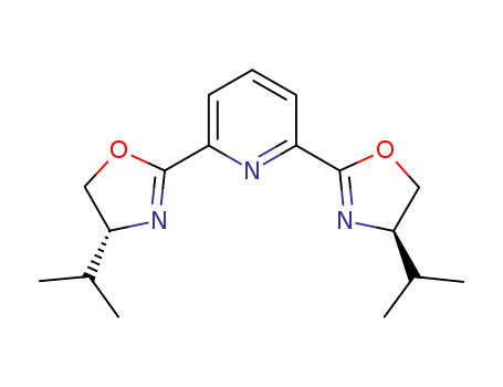 Molecular Structure of 131864-67-0 ((R,R)-2,2'-(2,6-PYRIDINEDIYL)BIS(4-ISOPROPYL-2-OXAZOLINE))