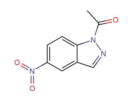 Molecular Structure of 13436-55-0 (1-ACETYL-5-NITROINDAZOLE)