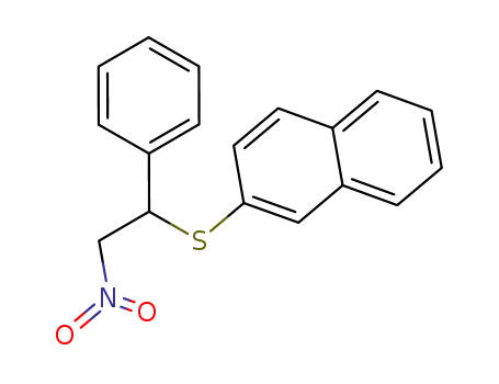 Molecular Structure of 110130-43-3 ([2]naphthyl-(2-nitro-1-phenyl-ethyl)-sulfide)