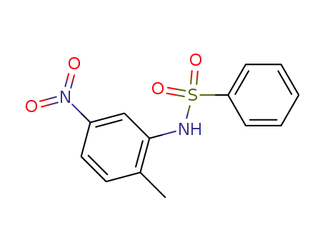 Molecular Structure of 121-77-7 (N-(2-methyl-5-nitro-phenyl)benzenesulfonamide)
