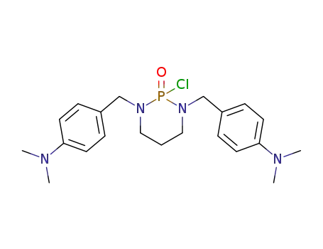 Molecular Structure of 6533-32-0 (Benzenamine,4,4'-[(2-chlorodihydro-2-oxido-1,3,2-diazaphosphorine-1,3(2H,4H)-diyl)bis(methylene)]bis[N,N-dimethyl-(9CI))