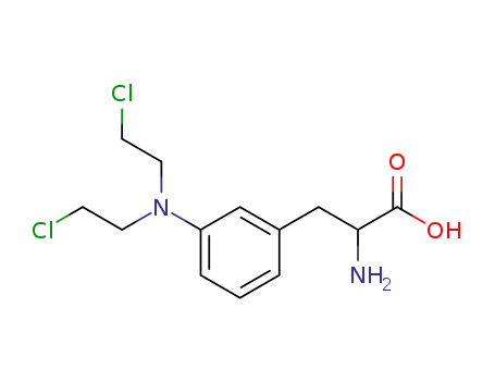 Molecular Structure of 1088-79-5 (3-(3-bis(2-chloroethyl)aminophenyl)-DL-alanine)