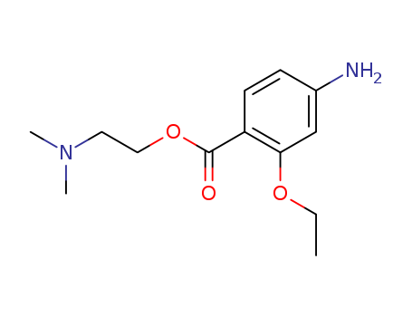 100800-71-3,2-(dimethylamino)ethyl 4-amino-2-ethoxybenzoate,Benzoicacid, 4-amino-2-ethoxy-, 2-dimethylaminoethyl ester (6CI)