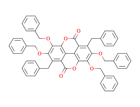 3,3',4,4'-tetra-O-bemzyl-5,5'-di-C-benzylellagic acid