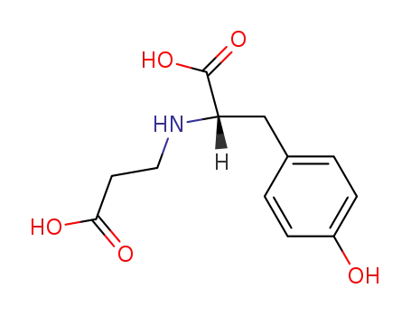 Molecular Structure of 5395-03-9 (N-(2-carboxyethyl)tyrosine)