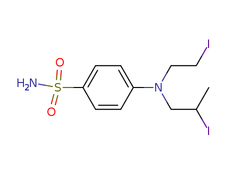 4-[2-iodoethyl(3-iodopropyl)amino]benzenesulfonamide