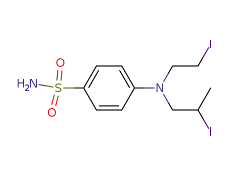 Molecular Structure of 2045-12-7 (4-[N-(2-Iodoethyl)-N-(2-iodopropyl)amino]benzenesulfonamide)