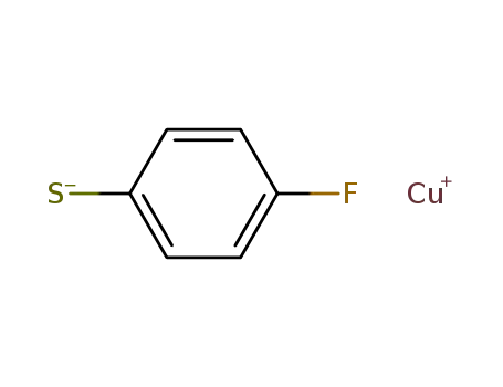 Molecular Structure of 79157-10-1 (Benzenethiol, 4-fluoro-, copper(1+) salt)