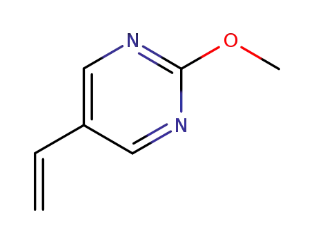 Molecular Structure of 120717-41-1 (Pyrimidine, 5-ethenyl-2-methoxy- (9CI))