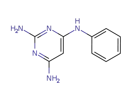 Molecular Structure of 17419-08-8 (N4-phenyl-pyrimidine-2,4,6-triamine)