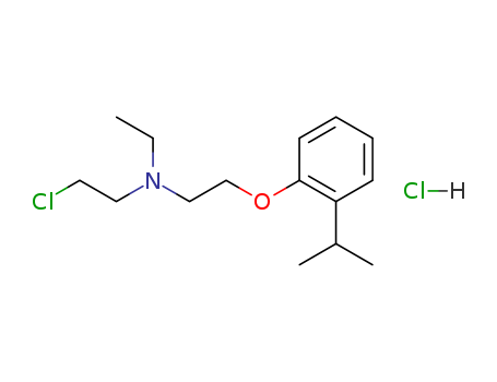 2-chloroethyl-ethyl-[2-(2-propan-2-ylphenoxy)ethyl]azanium chloride