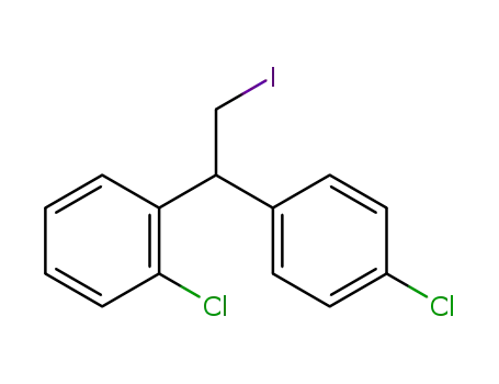 Molecular Structure of 16699-33-5 (1-chloro-2-[1-(4-chlorophenyl)-2-iodoethyl]benzene)