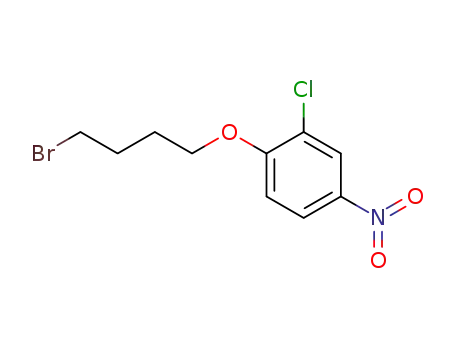 Molecular Structure of 22197-83-7 (1-(4-bromobutoxy)-2-chloro-4-nitrobenzene)