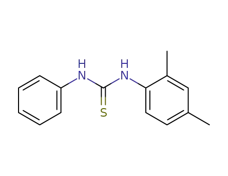 Molecular Structure of 13140-56-2 (1-(2,4-dimethylphenyl)-3-phenylthiourea)