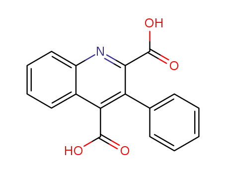 Molecular Structure of 19585-90-1 (3-Phenylquinoline-2,4-dicarboxylic acid)