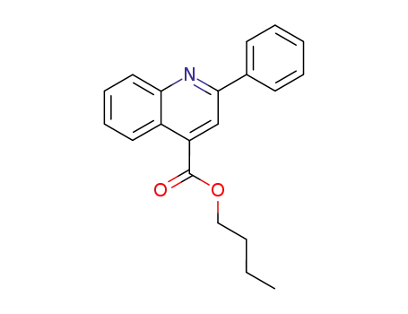 Molecular Structure of 39496-99-6 (butyl 2-phenylquinoline-4-carboxylate)
