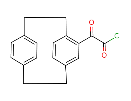 Molecular Structure of 108869-36-9 ((±)-2-oxo-2-([2.2]paracyclophan-4-yl)ethanoyl chloride)