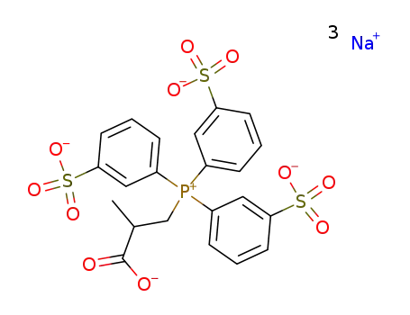 Molecular Structure of 115524-87-3 (C<sub>22</sub>H<sub>18</sub>O<sub>11</sub>PS<sub>3</sub><sup>(3-)</sup>*3Na<sup>(1+)</sup>)
