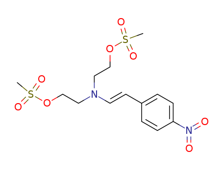 2-methylsulfonyloxy-N-(2-methylsulfonyloxyethyl)-N-[(Z)-2-(4-nitrophenyl)ethenyl]ethanamine cas  18352-54-0