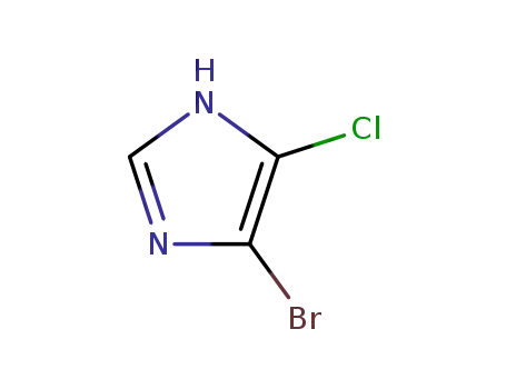 Molecular Structure of 17487-98-8 (4-Bromo-5-chloroimidazole)