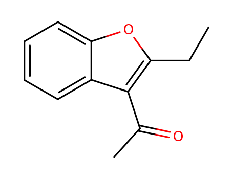 Molecular Structure of 4265-18-3 (3-Acetyl-2-ethylbenzofuran)