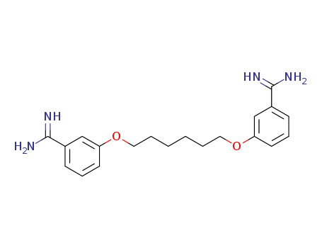 Molecular Structure of 121324-51-4 (Benzenecarboximidamide,3,3'-[1,6-hexanediylbis(oxy)]bis-)