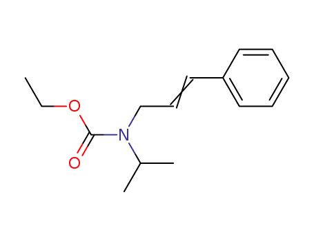 Molecular Structure of 88281-74-7 (Carbamic acid, (1-methylethyl)(3-phenyl-2-propenyl)-, ethyl ester)