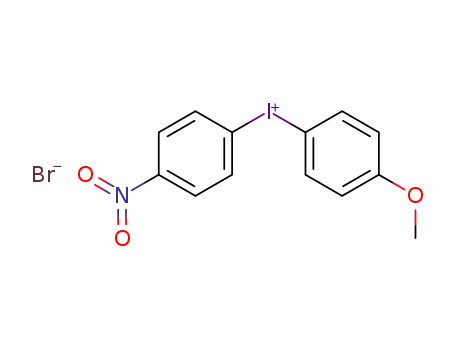 Molecular Structure of 4072-45-1 (Iodonium,(4-methoxyphenyl)(4-nitrophenyl)-, bromide (1:1))