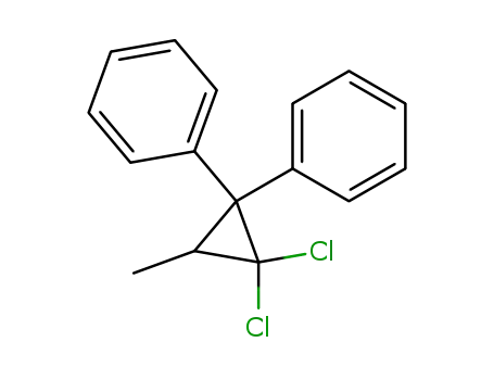 Molecular Structure of 33027-39-3 (Benzene, 1,1'-(2,2-dichloro-3-methylcyclopropylidene)bis-)
