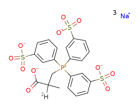 Molecular Structure of 115524-88-4 (C<sub>22</sub>H<sub>17</sub><sup>(2)</sup>HO<sub>11</sub>PS<sub>3</sub><sup>(3-)</sup>*3Na<sup>(1+)</sup>)