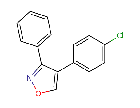 Molecular Structure of 130966-58-4 (Isoxazole, 4-(4-chlorophenyl)-3-phenyl-)