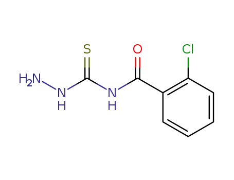 Molecular Structure of 66479-58-1 (Benzamide, 2-chloro-N-(hydrazinothioxomethyl)-)