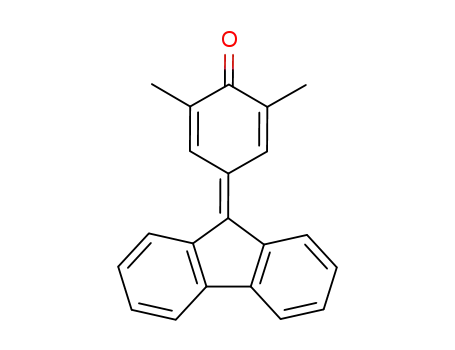 Molecular Structure of 57196-35-7 (2,5-Cyclohexadien-1-one, 4-(9H-fluoren-9-ylidene)-2,6-dimethyl-)