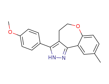 2H-(1)Benzoxepino(5,4-c)pyrazole, 4,5-dihydro-3-(4-methoxyphenyl)-9-methyl-