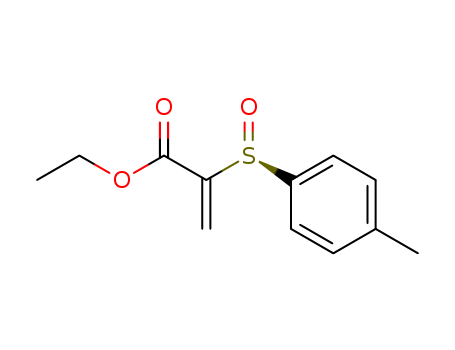 Molecular Structure of 105259-68-5 (2-Propenoic acid, 2-[(4-methylphenyl)sulfinyl]-, ethyl ester, (R)-)