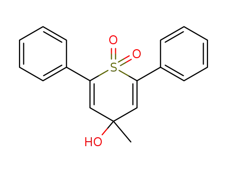 2,6-diphenyl-4-hydroxy-4-methyl-4H-thiopyran 1,1-dioxide