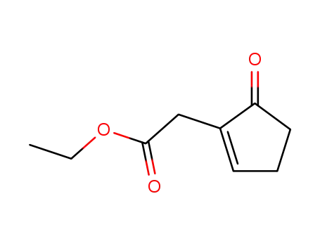 Molecular Structure of 40098-47-3 (1-Cyclopentene-1-acetic acid, 5-oxo-, ethyl ester)