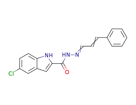 Molecular Structure of 97132-94-0 (5-Chlor-N'-(styrylmethylen)-2-indolcarbohydrazid)