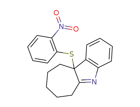 10a-(2-Nitro-phenylsulfanyl)-6,7,8,9,10,10a-hexahydro-cyclohepta[b]indole