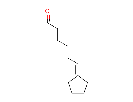 Molecular Structure of 111998-18-6 (Hexanal, 6-cyclopentylidene-)