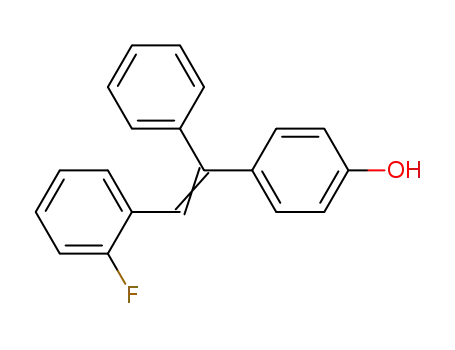 Molecular Structure of 304-09-6 (4-[(E)-2-(2-fluorophenyl)-1-phenylethenyl]phenol)
