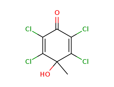 2,5-Cyclohexadien-1-one, 2,3,5,6-tetrachloro-4-hydroxy-4-methyl-