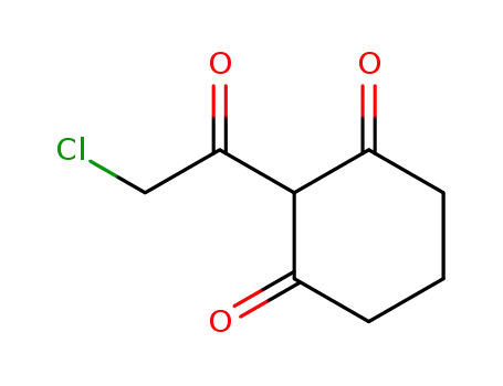 Molecular Structure of 133329-16-5 (1,3-Cyclohexanedione, 2-(chloroacetyl)- (9CI))