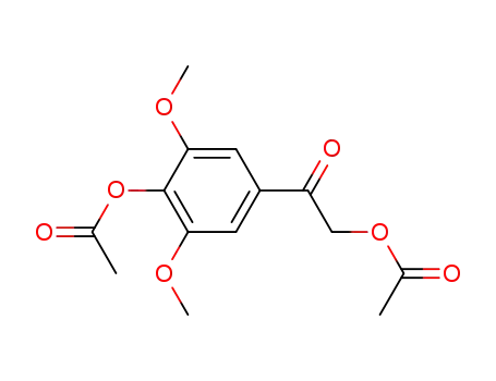 Molecular Structure of 90426-23-6 (4-[(acetyloxy)acetyl]-2,6-dimethoxyphenyl acetate)