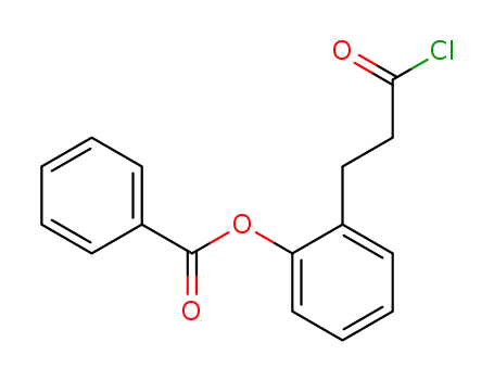 Molecular Structure of 59725-62-1 (Benzenepropanoyl chloride, 2-(benzoyloxy)-)